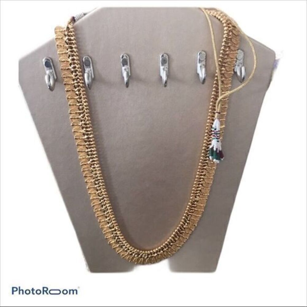 Gold Plated  Bollywood Boho Necklace adjustable